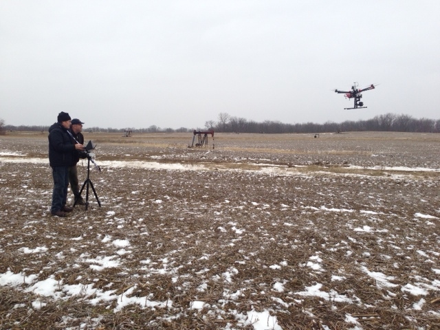Drone Boys practice flying for Scene 20